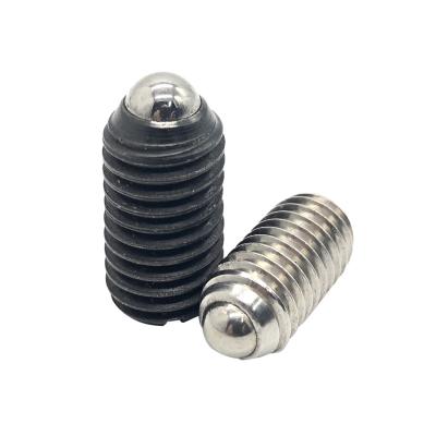 China Pan Factory Direct Price 304 Stainless Steel Machine Screw Hex Socket Headless Set Screw With Concave End With Taper Point Din914 for sale