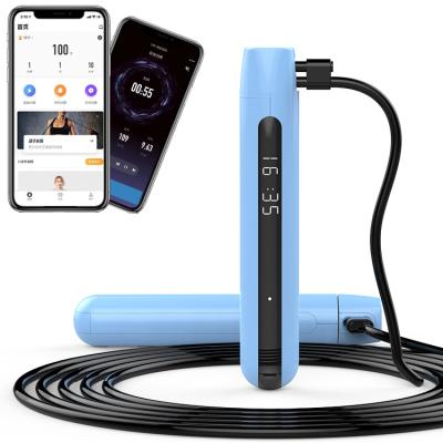 China Fitness Equipment App Fashion Design Professional High Speed ​​Digital Weighted Jump Rope Wireless Smart Jump Rope For App for sale