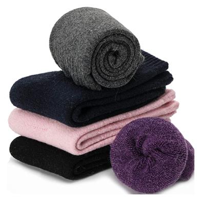 China Breathable Women Wool Hiking Socks Warm Wool Thicken Socks Breathable Thermal Socks for sale