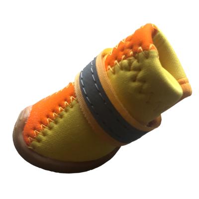 China Customized Viable Made Waterproof Polyester Silicone Dog Shoe for sale