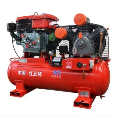 China Lubricated vehicle mounted high pressure air compressor for outdoor car tire repair work for sale