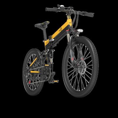 China Free Shipping EU UK 165-190cm USA Bezior 26 Inch Mountain Electric Bicycle 500W Motor 48V 10.4Ah Folding MTB Electric Bike for sale