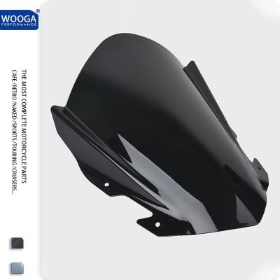 China PC+Metal Bracket Motorcycle Windshield Windscreen Touring Wind Screen Deflector Fairing Cowl For KTM RC125 RC200 RC390 2014 2015 2016 2017 2018 for sale