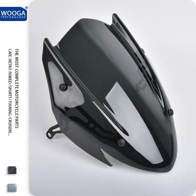 China PC+Metal Bracket Motorcycle Windshield Windshield Touring Wind Screen Deflector Fairing Cowl For SUZUKI GSX-S 750 GSXS 750 2017 2018 2019 2020 2021 for sale