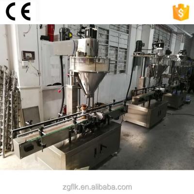 China Beverage touch screen dry powder filler /manual powder packing machine /auger filling equipment with split hopper for sale