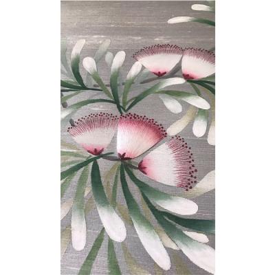 China Beauty Silk Tree Hand Painted Wallpaper for sale