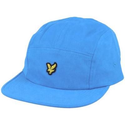 China Bright JOINT JOINT Color Cotton Canvas Color Five Panels Embroidery Label Patch Tie Back Hat Camping Royal Blue for sale