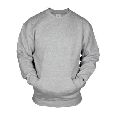 China Anti-pilling fashion plain men's anti-pilling crewneck empty sweatshirts with kangaroo pockets for sale