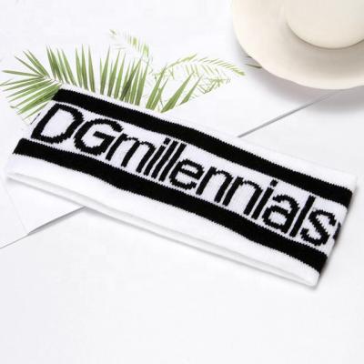 China Fashionable factory direct cheap advertising acrylic knitting headband for sale