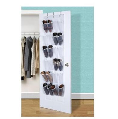 China Shoe Rack Over The Door 24 Pocket Shoe Organizer for sale