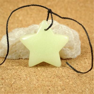 China Glow Stone For Bracelets Insti Glow Hot Selling Stone Front Drilled Smooth Glow In Dark Stars For Jewelry Making for sale