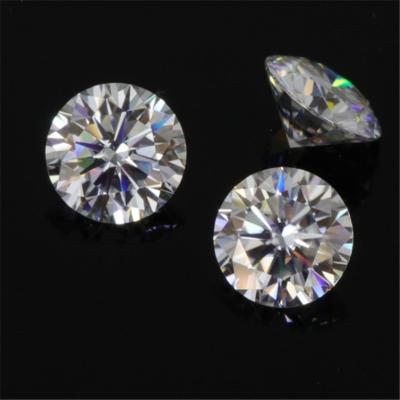 China DIY Jewelry Making Wholesale Round Brilliant Cut 3mm Clarity E-F Color VVS Loose Moissanite Diamond Price Per Carat for sale