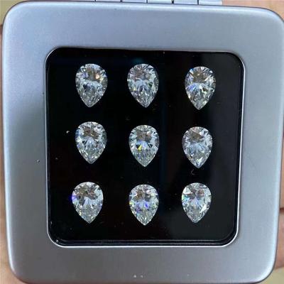 China DIY Jewelry Making D Color VVS Excellent Graduated Pear Cut Loose Moissanite For Ring And Necklace Pendant for sale