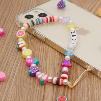 China PP Bag Package Women Fashion Chain Phone Strap Decoration Cell Phone Diy Anti Lost Cell Phone Pendant Chain for sale