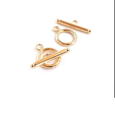 China DIY Jewelry Factory Wholesale 24K Accessory Gold Plated Jewelry OT Clasp OT Buckle For DIY Bracelet Necklace Making for sale