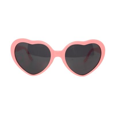 China Plastic Heart Shade Frame Double Layer Heart Effect Eyewear Made Fireworks Looks Shiny For Party At Night for sale