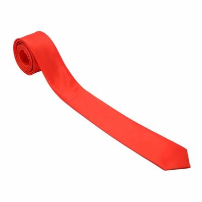 China Other China Wholesale Promotional Party Supplies Slim To Tie Solid Color Costume Party Joker Black Red Tie for sale