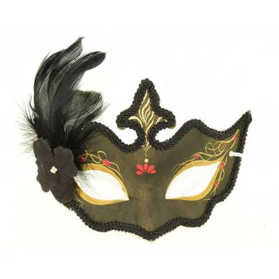 China Handcrafted Drawing Venetian Half-Face Halloween Cosplay Mask Paper Tradition Decoration Garland Tassel Party for sale