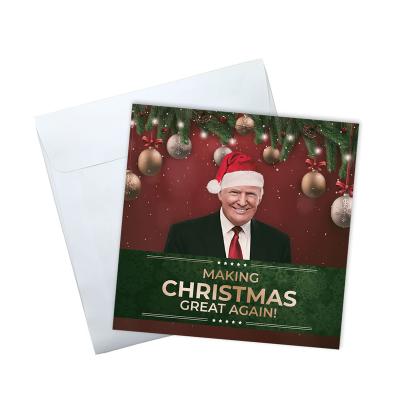 China 350gsm Paper Card Quality Choice Diy Christmas Gift Card Christmas Music Card Funny Musical Greeting Card for sale