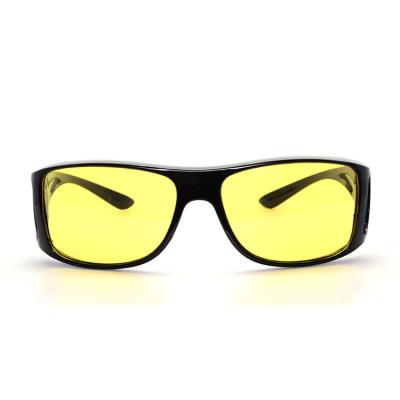 China Rectangle Night Vision Glasses For Driving Night Vision Eyewear Drive From High Definition To Dark Polarized Lens for sale