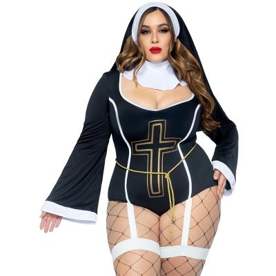 China New High Quality Summer Women's Sexy Costumes See By Sister Plus Sin Nun Costume For Women OEM/ODM for sale