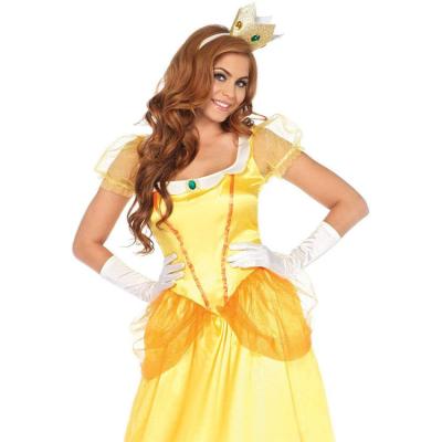 China Golden Princess Costume For Lady Sunflower Women Princess Costume Beauty Adult High Quality for sale