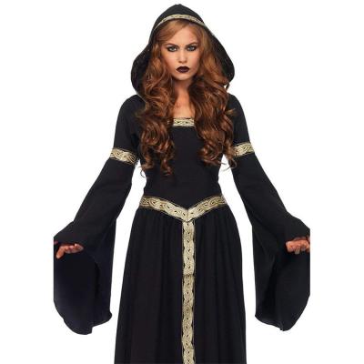 China High Quality Halloween Costume Medieval Victorian Dress For Women Pagan Witch Costume for sale