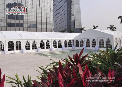 China Strong Frame  10x20m  Aluminum Wedding Marquee Tent With Clear Window Sidewalls for sale