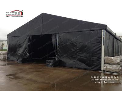 China 15m clear span Outdoor Party Tent with black color pvc roof cover for sale