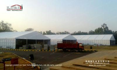 China White color 2000 people Outdoor party tent wtih ABS walls for sale