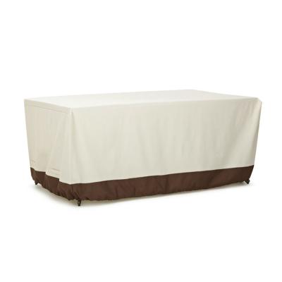 China Weather Resistant Custom Fitted Waterproof Four Staple Patio Garden Table Cover for sale