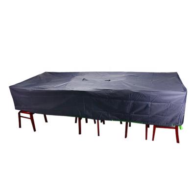 China Polyester Fabric Extra Large Rectangular Rectangular Waterproof Garden Patio Set Furniture Cover for sale