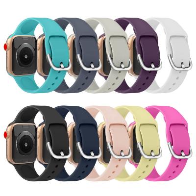 China Easy 44mm/40mm For iWatch Band 38mm 42mm 38mm Sport For Apple Watch Band Series 6 5 4 3 2 1 Se for sale