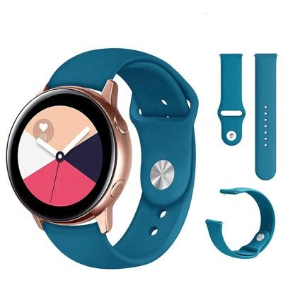 Cina Luxury Brand Smart Watch Band Silicone 22mm Replacement Rubber 20mm Strap For Samsung Galaxy Watch in vendita