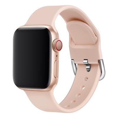 Cina Easy 44mm/40mm For iWatch Band 42mm 38mm Sport For Apple Watch Band Series 6 5 4 3 2 1 SE iwatch Band Strap in vendita