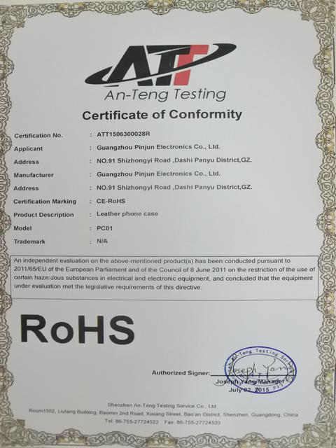 RoHS - Guangzhou Pinjun Electronics Co.,ltd.