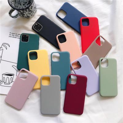 China China Suppliers of Anti-fall Frosted Soft Rubber Case For iPhone 6/7/8 Plus, Slim Matte TPU Phone Cover For iPhone X XR 11 12 13 Pro Max Case for sale