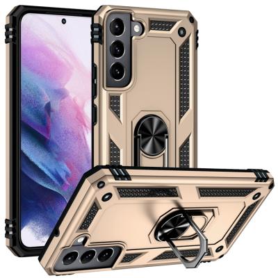 China Anti-drop for Samsung s22 pro case car mount back cover s22 magnetic phone cases anti-drop bracket 360 grip ultra military ring holder for sale