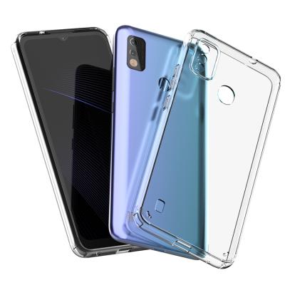 China Anti-drop For ZTE Blade A51 Case Cover Air Cushion The New Crystal Clear Transparent Acrylic Shockproof Armor Hard Phone Case for sale