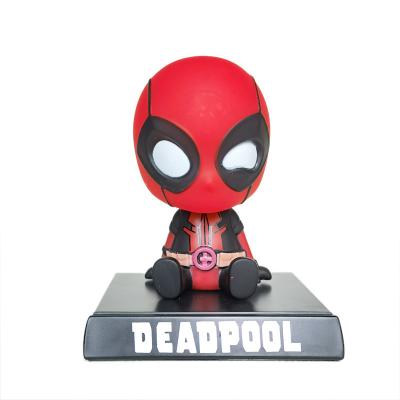 China Creative Vinyl Toy Bobble Heads Cartoon Car Interior Decoration Figure X-Men Bobblehead Doll Car Decoration for sale