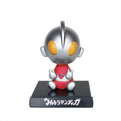 China Custom Vinyl Flip PVC Cartoon Customized Prime Ultraman Toy Car Dashboard Action Figure Toy Gift for sale