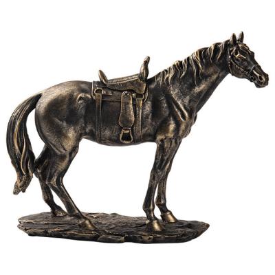 China Europe resin figurine statues horse ornament handwork living room decoration home study classic creative gift for sale