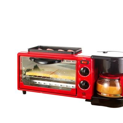 China Hot Selling 3in1 Hotel Breakfast Maker Bread Making Machine Oven Power Coffee Plug Timer Breakfast Bake Machine for sale