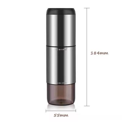 China Mini Compact Fully Automatic Coffee Machine Easy Operation USB Coffee Bean Grinder For House Stainless Electric Portable Steel Small for sale