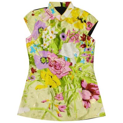 China Viable Multi Size And Flower Design Mix Color Print Womens Tribal Hawaiian Wear Bodycon Ladies Ladies Top for sale