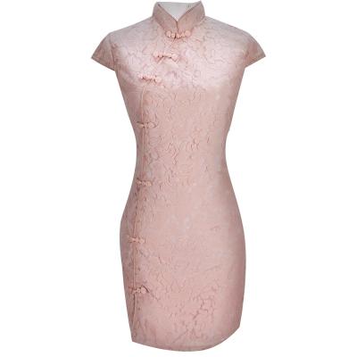 China Spring Summer Mid Length Girls Cheongsam D172S for sale