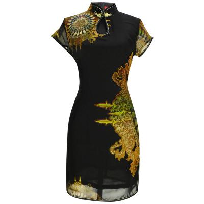 China Hot Elegant Sexy Chinese Traditional Style Cheongsam Qipao Dress For Women D609S for sale