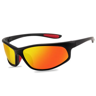 China Retro Sportglasses Vintage Tortoise Frame Sports Sunglasses Polarized Cycling Increasing Sun Glass Men for sale