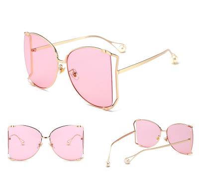 China IG Styles Style Oversized Women Sunglasses 2021 New Fashion Metal Sun Glass Luxury Brand for sale