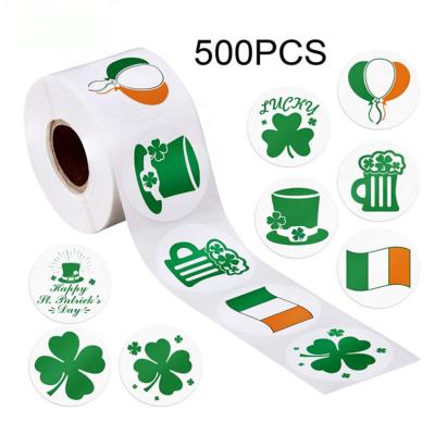 China 2022 Festival Sale Decorative Sticker Amazon Best Cuckold St Patrick's Day Four Leaf Clover Stickers For Irish National Day Saint Patricks Day for sale